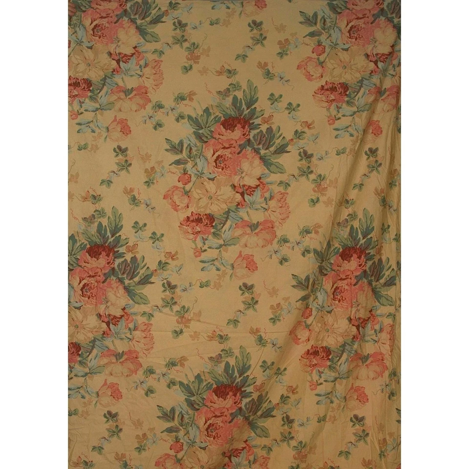 Винтажный Lauren Ralph Lauren Twin Duvet & Dust Ruffle Elsa Grasslands цветочные розы - Изображение 3 из 4