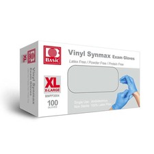 Basic Disposable Vinyl Exam Glove100Pcs,XL Size,Cleaning Gloves,Food Service ...