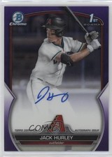 2023 Bowman Draft Chrome Prospect Purple Refractor 201/250 Jack Hurley Auto 0w3