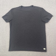 Vuori Mens Medium Strato Tech Tee Shirt Short Sleeve Charcoal Heather V126