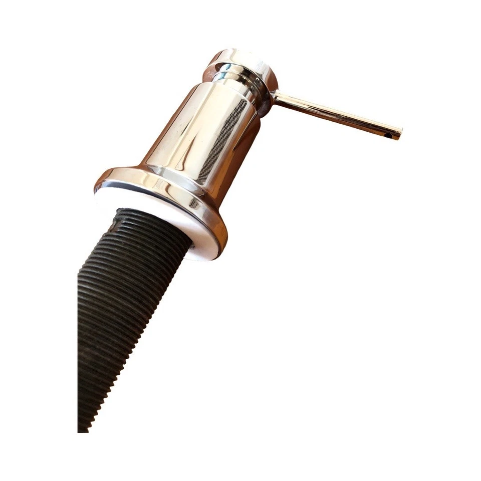 Dispensador de jabón con tapa de fregadero cromado Blanco Foto 2 de 4