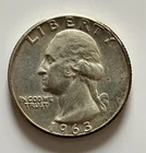 1963-P  Washington Quarter 90% Silver As Shown