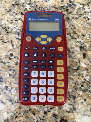 Texas Instruments TI-10 Scientific Handheld Calculator, Solar, LCD Display