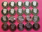 2012-S FULL ROLL OF 20 SILVER PROOF JOHN F. KENNEDY HALF DOLLARS. STUNNING.