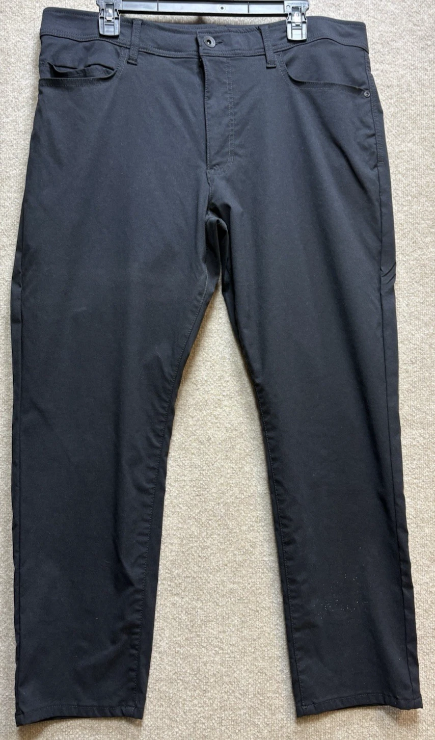 Weatherproof Vintage Tech Pants 36x29 Stretch Nylon Black EUC