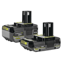 Ryobi 18V One+ Akku Set RB18242X 4Ah + 2Ah Werkzeugakku Neu