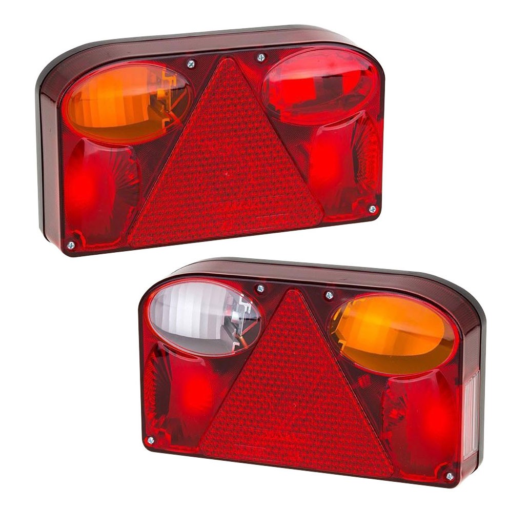 Paire de feux droit et gauche pour remorque tracteur bloc optique arrière agricole universel 12V