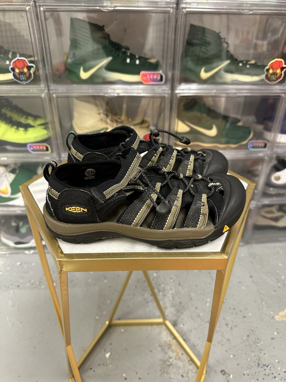 Sandali KEEN 1006541 Newport Bungee neri da trekking trail acqua giovani ragazzi taglia 5 anni