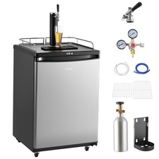 VEVOR Beer Kegerator Draft Beer Dispenser Full Size Keg Refrigerator Single Tap