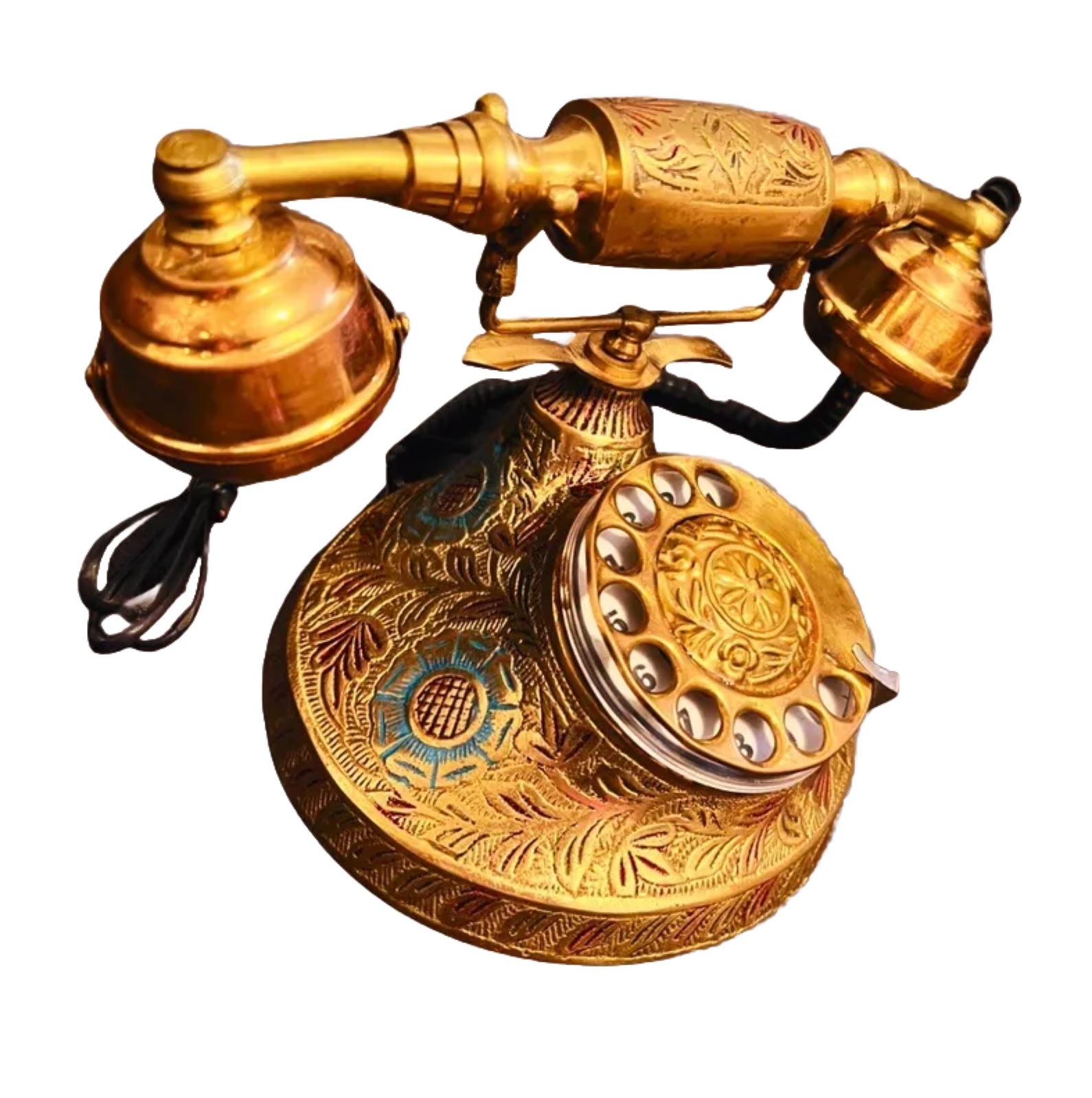 Antique Brass Decorative Telephone Dial Box Rotary Old Ringer Dial eBay