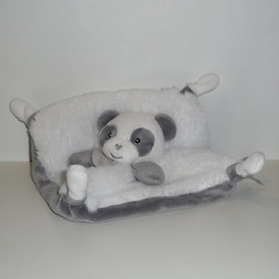 Kuscheltuch Panda Babynat Baby Nat ' - Weiß Grau