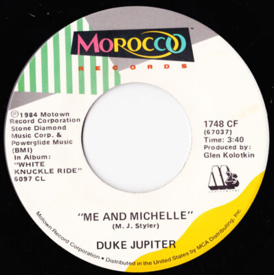 Duke Jupiter Rescue Me Vinyl Single 7inch Morocco Records