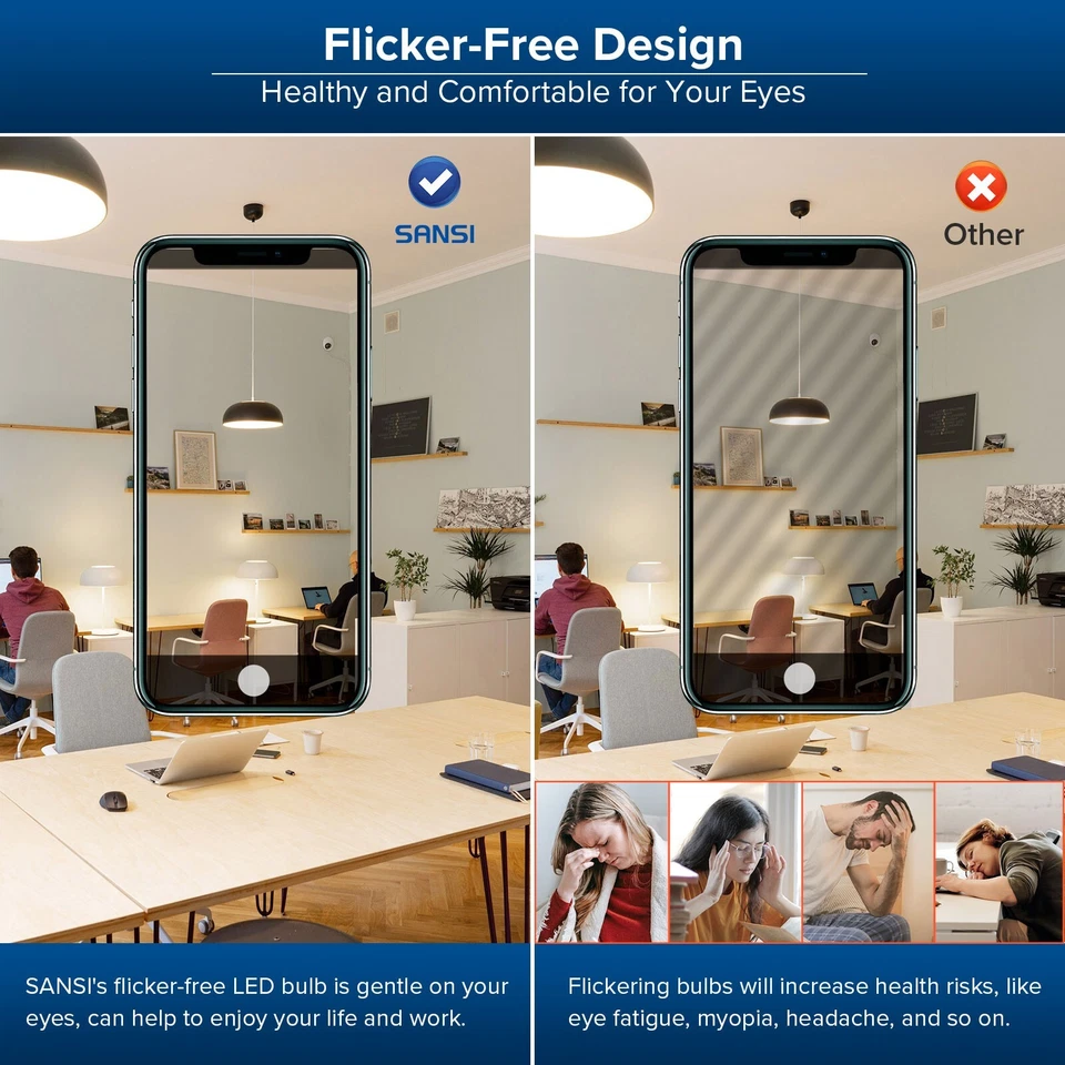 LED Light Bulb 5500LM Energy Saving 40W=350W 3000K Warm White A19 E26 Home Bulb - Image 4 of 4