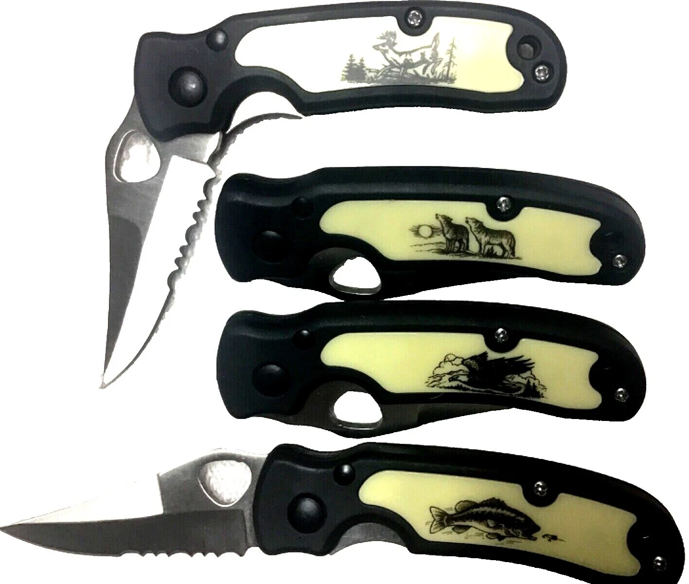 Cabo de borracha Frost Cutlery Pareça Moderno canivetes industrializados colecionáveis