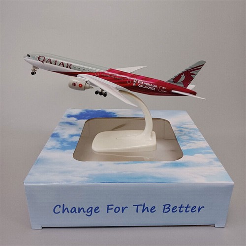 Alloy Metal QATAR Airways Boeing B777 Airplane Model Plane Aircraft 20cm +Holder - 第 16/17 張圖片