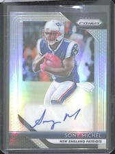 2018 Panini Prizm  Silver Prizm Rookie Autograph #RA-SM Sony Michel 