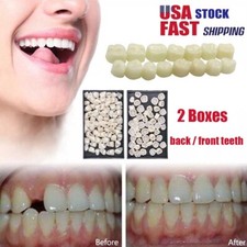 2 Boxes Resin Anterior Dental Temporary Porcelain Crown Veneers Stable Teeth NEW