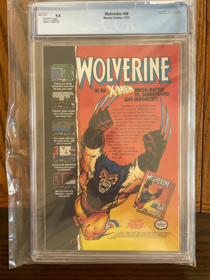 Wolverine #48 - CGC 9.4 - Marvel 1991 - Brand New Slab - Image 2 of 2
