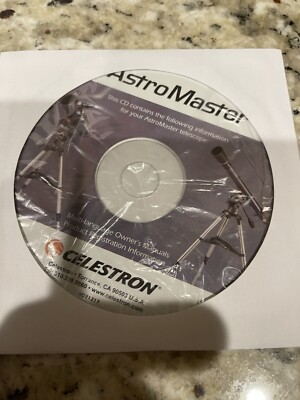 New Original AstroMaster Celestron Multi Language Owners Manual CD