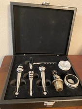 7pc Cocktail & Wine Accessory Bar Set Kit Bottle Opener Corkscrew Drip Rings