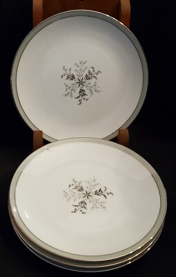 Noritake China 5813 Japan Lucille Salad Plates 8.25  Diameter Set of 3 EUC