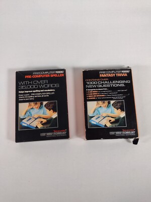 Untested - Vintage 1988 VTECH PreComputer 1000 Speller Fantasy Trivia Lot 
