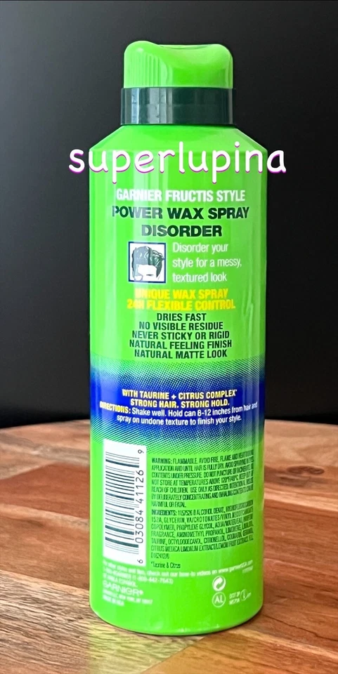 Garnier Fructis Style DISORDER Power Wax Spray NUEVO 6 OZ Foto 2 de 2