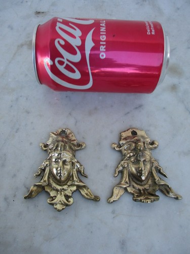 Vintage Salvage Brass Two Feet Leg Lady Shape Old Coffee Store Dispenser Part - Picture 2 of 9