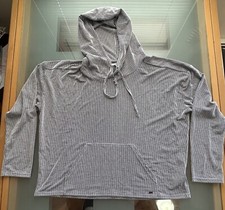 O'Neill Sweatshirt Women's Size Medium Pullover Striped Drawstring Hoodie