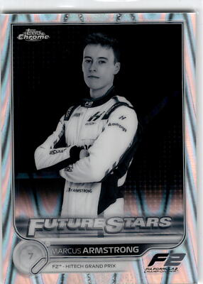 2022 Topps Chrome Formula 1 #83 Marcus Armstrong Black & White