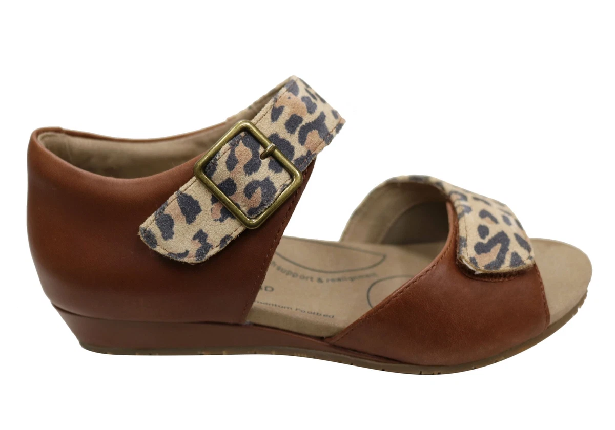 Homyped Ferra Womens Leather Comfortable Wide Width Sandals eBay