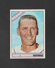 1966 Topps Woody Woodward #49 ~ Braves ~  Nice High Grade Card!