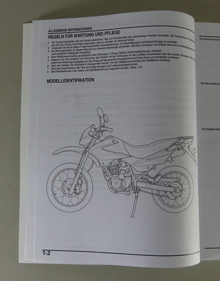 Manual De Taller Honda XR 125 L Estado 06/2003 - Imagen 3 de 3