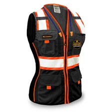 KwikSafety BLACK WIDOW Safety Vest for Women OSHA ANSI Class Unrated