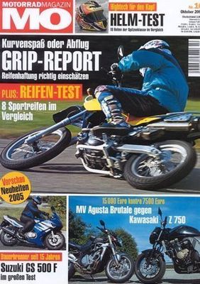 MO0410 + Vergleich HARLEY-D. V-Rod vs. HONDA VTX 1800 und andere + MO 10/2004
