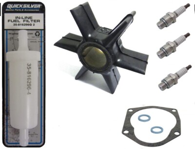 Water Pump Impeller Plugs Filter SERVICE PARTS KIT 60HP MERCURY 2Stroke