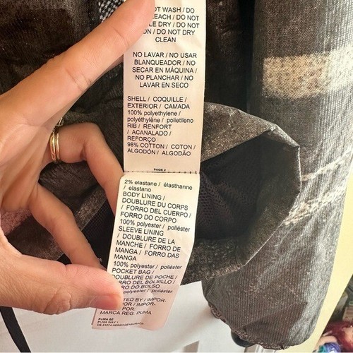 Puma x Han Kjøbenhavn Track Jacket grigio stampa astratta grande - Foto 9 di 10