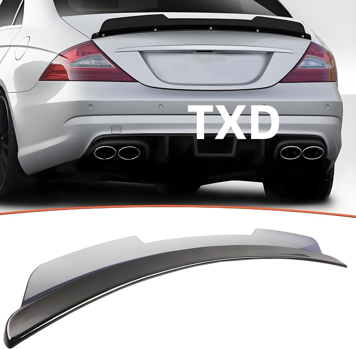 Rear Trunk Gurney Flap Wickerbill Spoiler Wing For Mercedes CLS