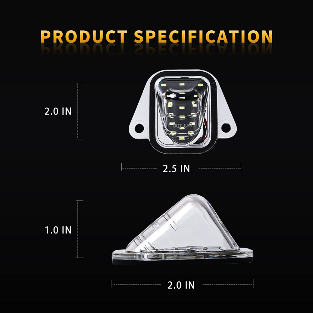 LED License Plate Tag Lights Kit For 2007-2014 Suburban Tahoe Yukon Escalade ESV - Foto 10