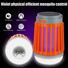 Solar USB Mosquito Killer Light Electronic Fly Bug Insect Zapper Trap Pest Lamp