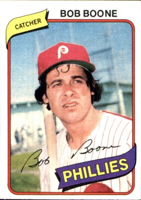 BOB BOONE  PHILADELPHIA PHILLIES 1980 Topps BURGER KING #2 (Nrmt)