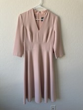 Vince Camuto Blush Pink Dress V Neck Fit And Flare NWT!