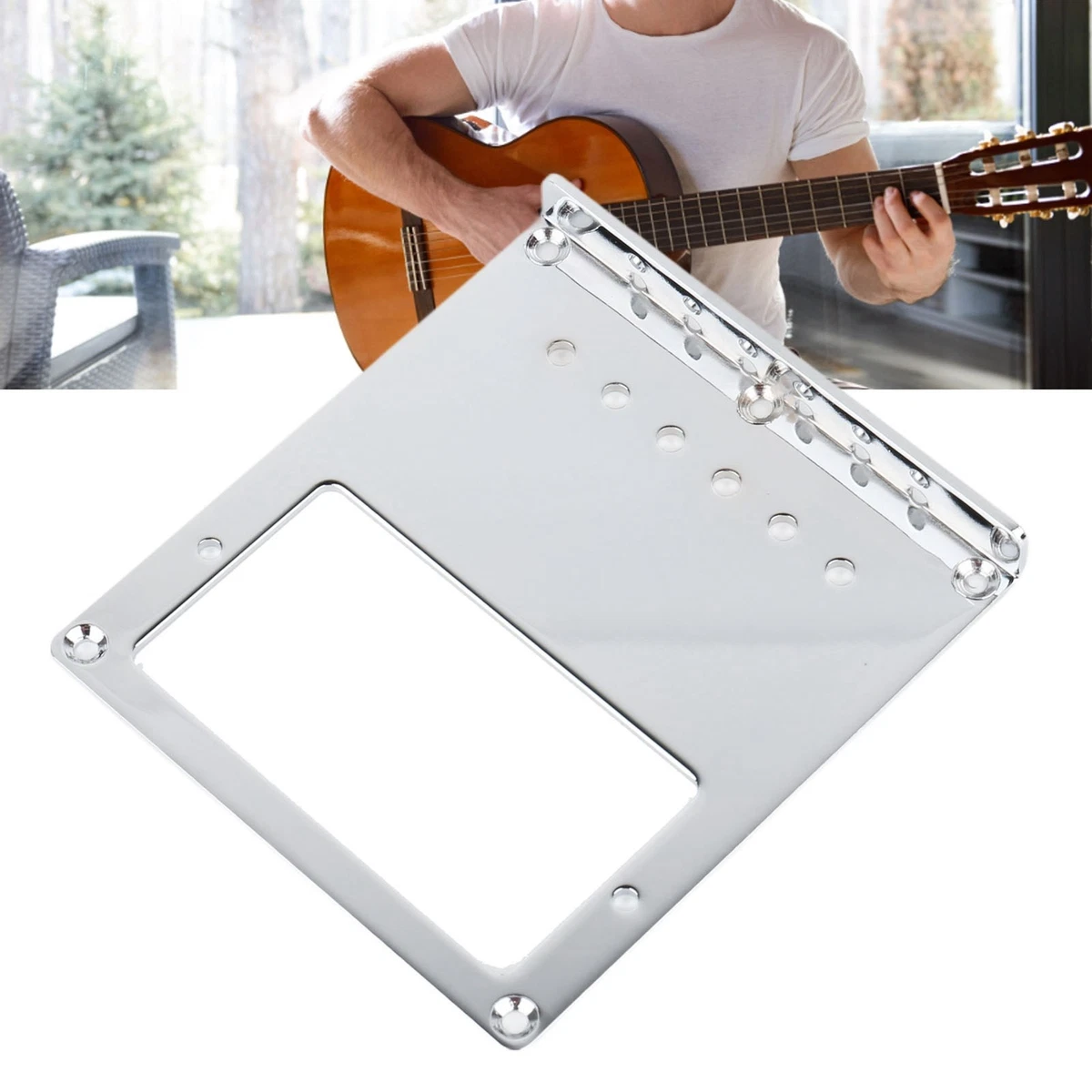 Guitar Bridge Plate Metal High Strength Standard 4 String Bridge Board HG5