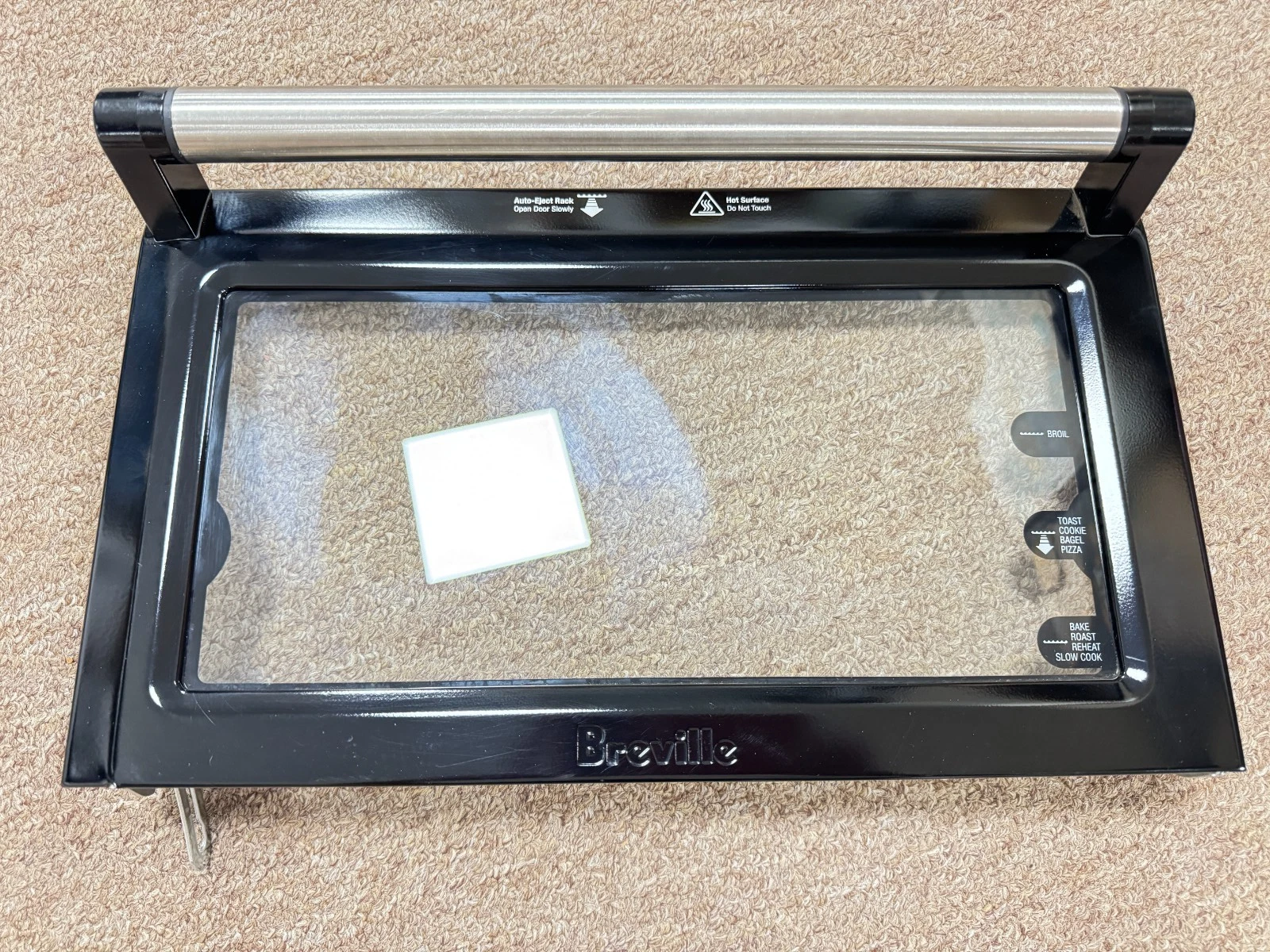 OEM Breville BOV845BSSUS Smart Oven Pro Toaster Front Door Assembly Black