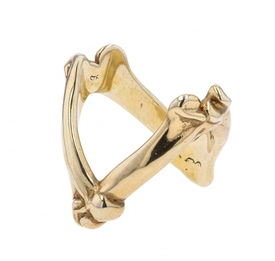 Takahiromiyashita The Soloist Bone Shaped Victory Ring - Size US 8 