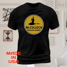 NEW Shirt McCulloch Chainsaw LOGO FUNNY PREMIUM T-SHIRT MADE IN USA SIZE S-5XL