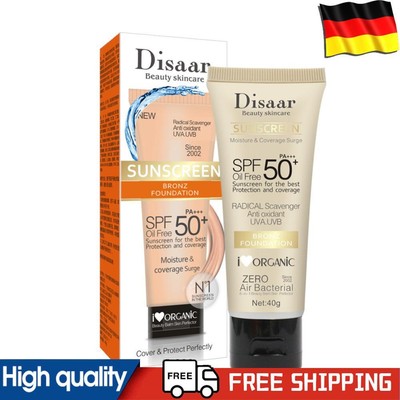SPF50 Face Sunblock Moisturizing 40g Day Sunscreen Creams Natural for Women Gift
