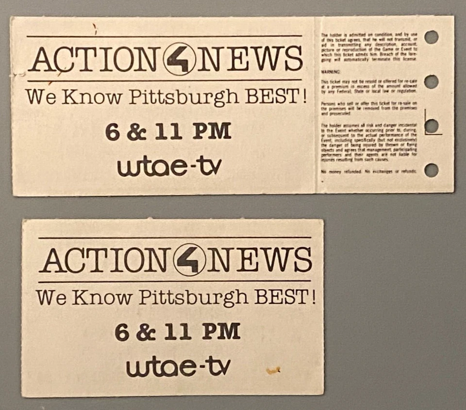 2 Vintage 1982 Pittsburgh Penguins Ticket Stubs vs Boston Bruins @ Civic Arena - Image 2 of 2
