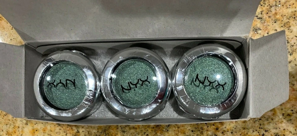 LOT OF 3 NYX Prismatic Eye Shadow PS11 Jaded deep green w/light green shimmer - Image 3 of 4