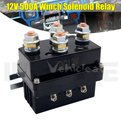 12V 500A Electric Winch Solenoid Relay For Car Universial Winch Remote Control